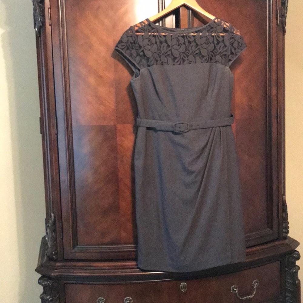 Jones Wear Dress Grey Size 10